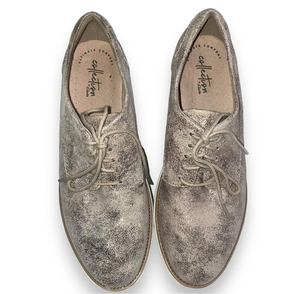 NEW Clarks Collection Women's Sharon Crystal Oxford Shoes Size 8.5 - Picture 3 of 6